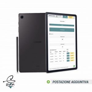 GSIGN TABLET WI-FI ANDROID - Samsung Galaxy Tab S6 Lite - POSTAZIONE AGGIUNTIVA
